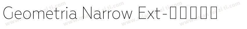 Geometria Narrow Ext字体转换
